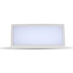 LED αδιάβροχη απλίκα 12W γωνία IP65 4000K φυσικό λευκό με λευκό σώμα V-TAC – 6814