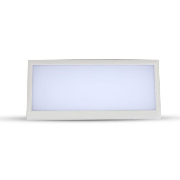 LED αδιάβροχη απλίκα 12W γωνία IP65 4000K φυσικό λευκό με λευκό σώμα V-TAC – 6814