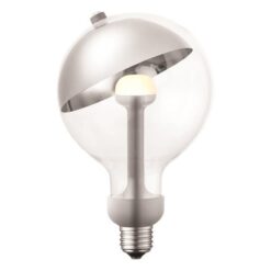 ΛΑΜΠΑ LED "MOVE ME" ΓΛΟΜΠΟΣ G120 E27 5,5W 2700K 220-240V ΑΣΗΜΙ/ΑΣΗΜΙ EUROLAMP – 147-81890
