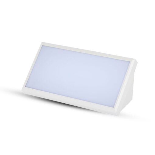 LED αδιάβροχη απλίκα 20W γωνία IP65 4000K φυσικό λευκό με λευκό σώμα V-TAC – 6817