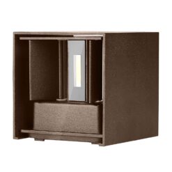 LED Φωτιστικό Τοίχου 11W Up-Down V-TAC Καφέ Αδιάβροχο IP65 Θερμό 3000K – 6820