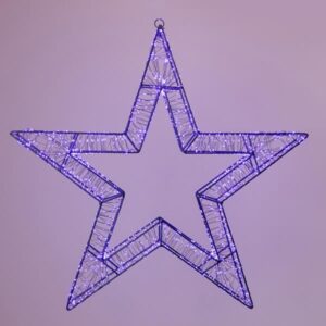 ΑΣΤΕΡΙ ΦΩΤΙΖΟΜΕΝΟ 50cm, 1200 LED, 31V ΜΕΤΑΣΧΗΜΑΤΙΣΤΗ, TIMER, ΜΑΥΡΟΣ ΜΕΤΑΛΛΙΚΟΣ ΣΚΕΛΕΤΟΣ, ΜΑΥΡΟ ΧΑΛΚΙΝΟ ΚΑΛΩΔΙΟ, ΜΩΒ LED, ΠΡΟΕΚΤΑΣΗ ΠΑΡΟΧΗΣ 5m, IP44 EUROLAMP – 600-22540