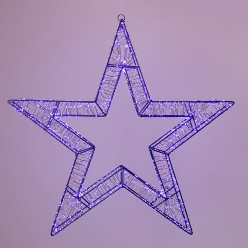 ΑΣΤΕΡΙ ΦΩΤΙΖΟΜΕΝΟ 50cm, 1200 LED, 31V ΜΕΤΑΣΧΗΜΑΤΙΣΤΗ, TIMER, ΜΑΥΡΟΣ ΜΕΤΑΛΛΙΚΟΣ ΣΚΕΛΕΤΟΣ, ΜΑΥΡΟ ΧΑΛΚΙΝΟ ΚΑΛΩΔΙΟ, ΜΩΒ LED, ΠΡΟΕΚΤΑΣΗ ΠΑΡΟΧΗΣ 5m, IP44 EUROLAMP – 600-22540