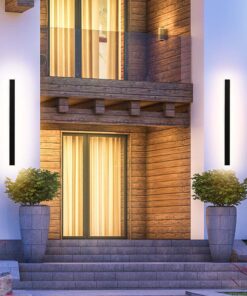 Επιτοίχιο Φωτιστικό Τοίχου 17W LED V-TAC Μαύρο Γραμμικό IP65 Φυσικό Λευκό 4000K  – 6831