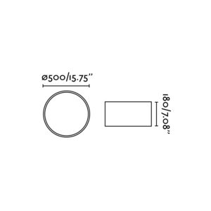 Faro Barcelona SEVEN Φωτιστικό οροφής, Λευκού Χρώματος – 68317