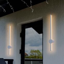 Επιτοίχιο Φωτιστικό Τοίχου 12W LED V-TAC Λευκό Γραμμικό IP65 Θερμό Λευκό 3000K – 6832