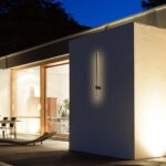 Επιτοίχιο Φωτιστικό Τοίχου 12W LED V-TAC Μαύρο Γραμμικό IP65 Θερμό Λευκό 3000K – 6834