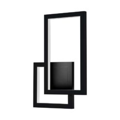 LED απλίκα 20W IP65 3000K θερμό λευκό με μαύρο σώμα V-TAC – 6842