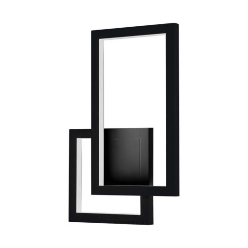 LED απλίκα 20W IP65 3000K θερμό λευκό με μαύρο σώμα V-TAC – 6842