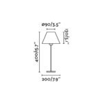 Faro Barcelona Φωτιστικό Πορτατίφ Nidia Μπεζ 1XE27 – 68423