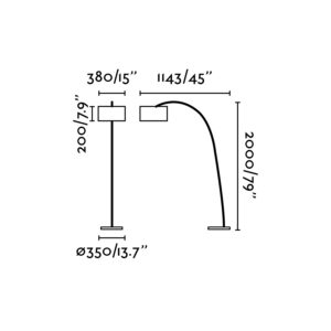 Faro Barcelona Φωτιστικό Δαπέδου Papua Λευκό 1 X E27  – 68462