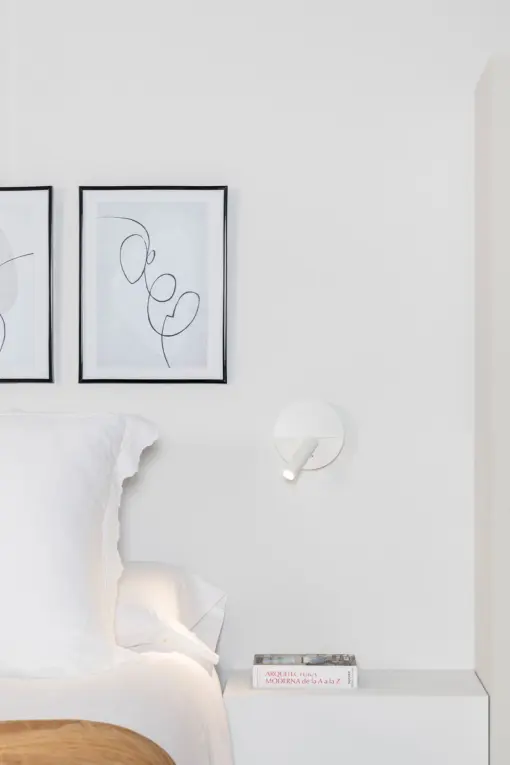Faro Barcelona DUAS Φωτιστικό Τοίχου με USB, COB και Αναγνώστη LED σε Λευκό Χρώμα 3W 2700K  – 68467