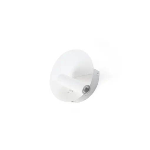 Faro Barcelona DUAS Φωτιστικό Τοίχου με USB, COB και Αναγνώστη LED σε Λευκό Χρώμα 3W 2700K  – 68467