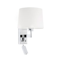Faro Barcelona ARTIS CHROME Επιτοίχιο Φωτιστικό Με LED Αναγνώστη Λευκού 15W 3000K Χρώματος – 68493-01