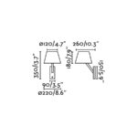 Faro Barcelona MOMA-1 Επιτοίχιο Φωτιστικό Λευκού Χρώματος 1XE27 60W- 68504