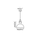 Faro Barcelona MARGOT Κρεμαστό Φωτιστικό Μαύρου Χρώματος E27- 68561