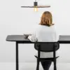 Faro Barcelona COSTAS 600 Κρεμαστό Φωτιστικό E27 σε Μαύρο/Ραττάν 15W – 68590-69