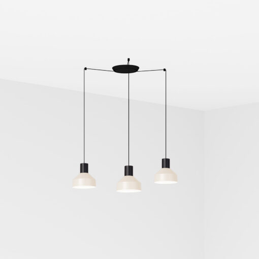 Faro Barcelona KOMBO Κρεμαστό 3 Φωτο Φωτιστικό Μπεζ Χρώματος 1XE27- 68594-3L