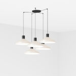 Faro Barcelona KOMBO Κρεμαστό 5Φωτο Φωτιστικό Μπεζ Χρώματος  1X E27- 68596-5L