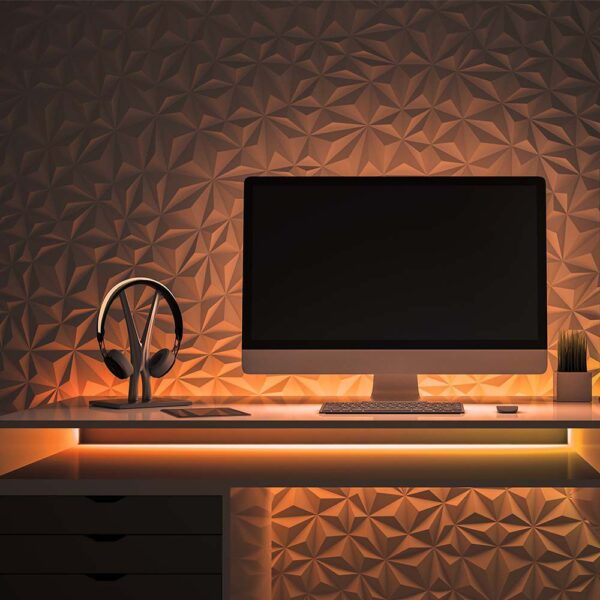 LED Neon Flex 12W V-TAC 24V 360° Amber 10 Μέτρα – 6873