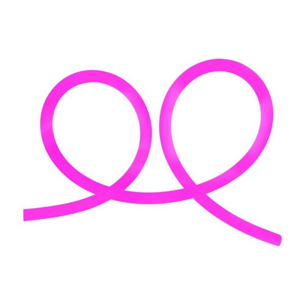 LED Neon Flex 12W V-TAC 24V 360° Ροζ 10 Μέτρα – 6874