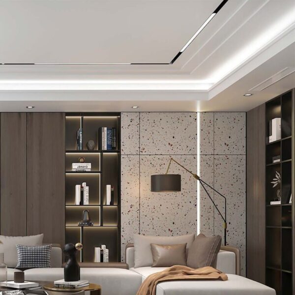 LED WiFi μαγνητικό φωτιστικό ράγας 20W SMD CCT μαύρο σώμα 48V V-TAC – 6883