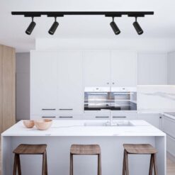 LED WiFi μαγνητικό φωτιστικό ράγας spot 8W SMD CCT μαύρο σώμα 48V V-TAC – 6888
