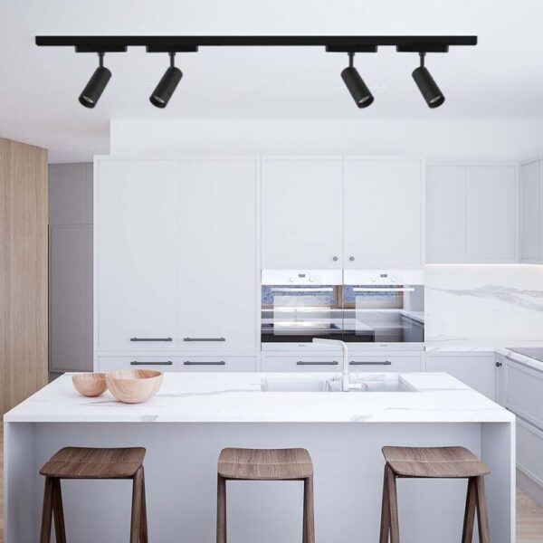 LED WiFi μαγνητικό φωτιστικό ράγας spot 8W SMD CCT μαύρο σώμα 48V V-TAC – 6888