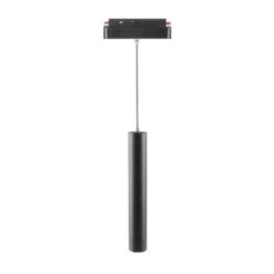 LED WiFi μαγνητικό φωτιστικό ράγας κρεμαστό 8W SMD CCT μαύρο σώμα 48V V-TAC – 6889