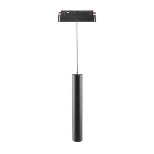 LED WiFi μαγνητικό φωτιστικό ράγας κρεμαστό 8W SMD CCT μαύρο σώμα 48V V-TAC – 6889