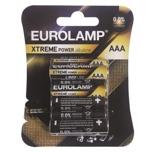 ΜΠΑΤΑΡΙΑ EXTREME ΑΑΑ (LR03) 8τμχ 1,5V EUROLAMP 147-24125