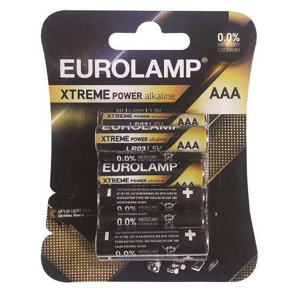 ΜΠΑΤΑΡΙΑ EXTREME ΑΑΑ (LR03) 8τμχ 1,5V EUROLAMP 147-24125