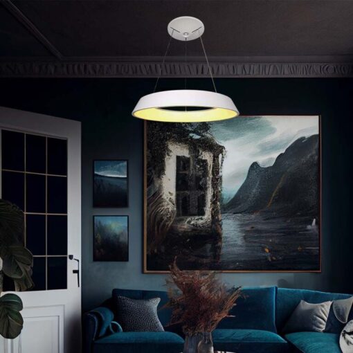 LED κρεμαστό φωτιστικό οροφής Designer 48W 4000K φυσικό λευκό με λευκό σώμα dimmable V-TAC – 6904