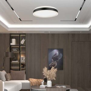 LED φωτιστικό οροφής Designer στρογγυλό 42W 4000Κ φυσικό λευκό με μαύρο/λευκό σώμα dimmable V-TAC – 6911