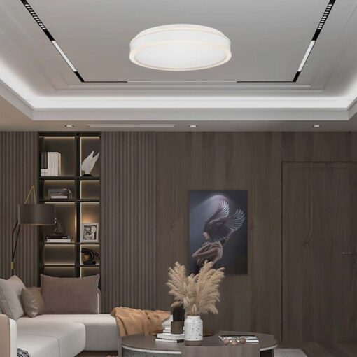 LED φωτιστικό οροφής Designer στρογγυλό 42W 4000Κ φυσικό λευκό με λευκό σώμα dimmable V-TAC – 6912