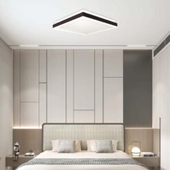 Πλαφονιέρα Οροφής LED Τετράγωνη 48W Triac Dimmable Μαύρη 50x50cm V-TAC 4480lm Φυσικό Λευκό 4000K – 6917