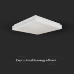 Πλαφονιέρα Οροφής LED Τετράγωνη 48W Triac Dimmable Λευκή 50x50cm V-TAC 4480lm Φυσικό Λευκό 4000K – 6918