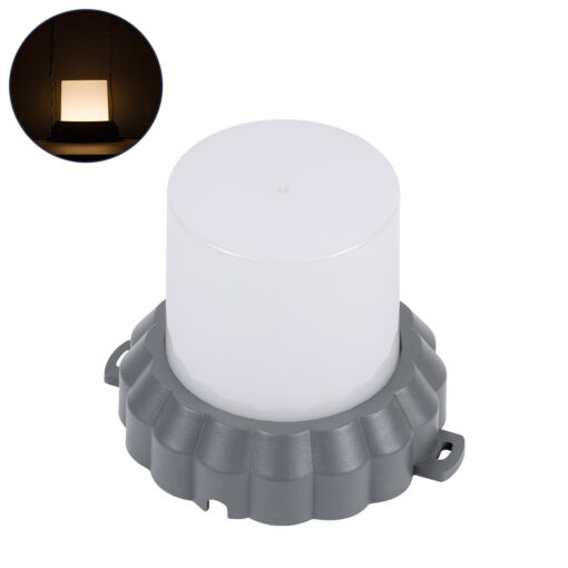 GloboStar® WALLLIGHT-MONA 90629 Φωτιστικό Τοίχου – Απλίκα Point Light LED 12W 1320lm 360° DC 24V Αδιάβροχο IP65 Φ13 x Υ12.5cm Θερμό Λευκό 3000K – Γκρι Ανθρακί – 3 Years Warranty