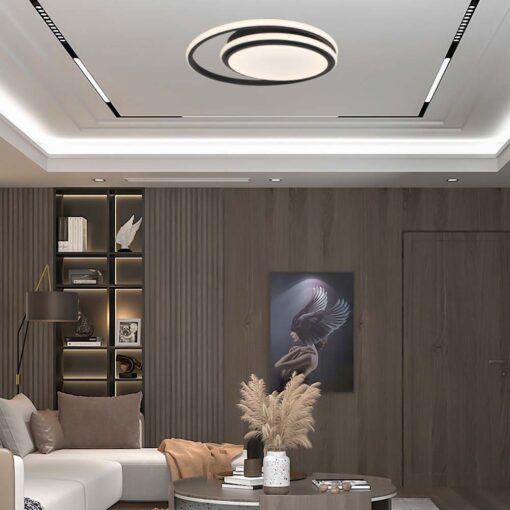 Φωτιστικό Οροφής LED 38W Μαύρο V-TAC 4050lm Φυσικό Λευκό 4000K – 6920
