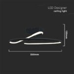 Φωτιστικό Οροφής LED 20W Μαύρο V-TAC 2130lm Φυσικό Λευκό 4000K – 6926