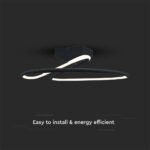 Φωτιστικό Οροφής LED 20W Μαύρο V-TAC 2130lm Φυσικό Λευκό 4000K – 6926
