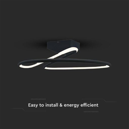 Φωτιστικό Οροφής LED 20W Μαύρο V-TAC 2130lm Φυσικό Λευκό 4000K – 6926