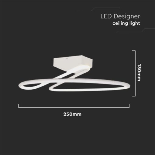 Φωτιστικό Οροφής LED 20W Λευκό V-TAC 2130lm Φυσικό Λευκό 4000K – 6927