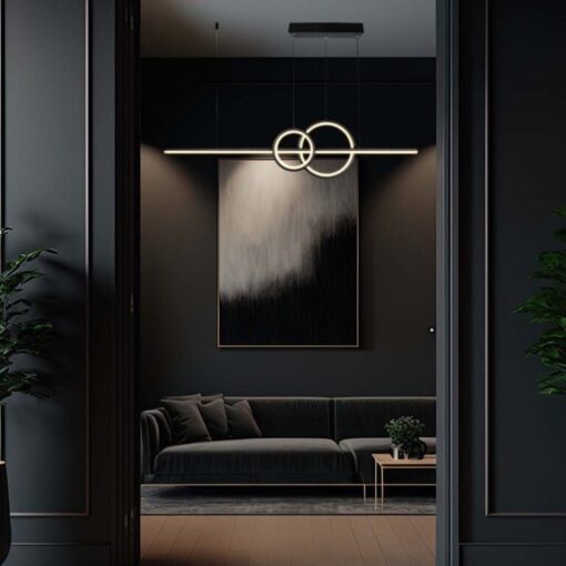LED κρεμαστό φωτιστικό οροφής Designer 15W 4000K φυσικό λευκό με μαύρο σώμα V-TAC – 6935