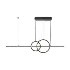 LED κρεμαστό φωτιστικό οροφής Designer 15W 4000K φυσικό λευκό με μαύρο σώμα V-TAC – 6935