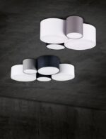 Φωτιστικό Οροφής Trio Lighting   E27 Πολύχρωμο Υφασμάτινο    693900417