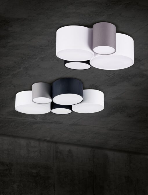 Φωτιστικό Οροφής Trio Lighting   E27 Πολύχρωμο Υφασμάτινο    693900417