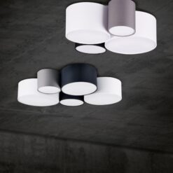 Φωτιστικό Οροφής Trio Lighting   E27 Πολύχρωμο Υφασμάτινο    693900517