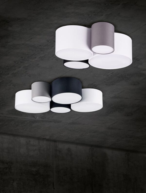 Φωτιστικό Οροφής Trio Lighting   E27 Πολύχρωμο Υφασμάτινο    693900517