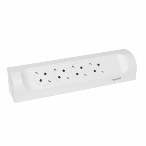 Legrand Γωνιακό Πολύπριζο 4 Θέσεων  Σούκο Λευκό Χωρίς Καλώδιο – 694503
